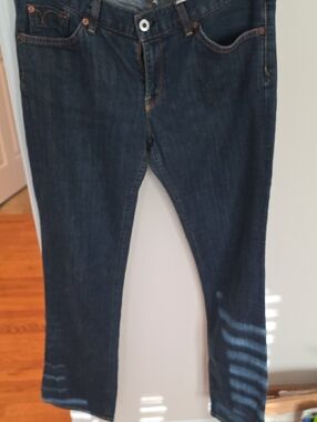 Lucky Brand Womens Slim Straight Dark Indigo Jeans